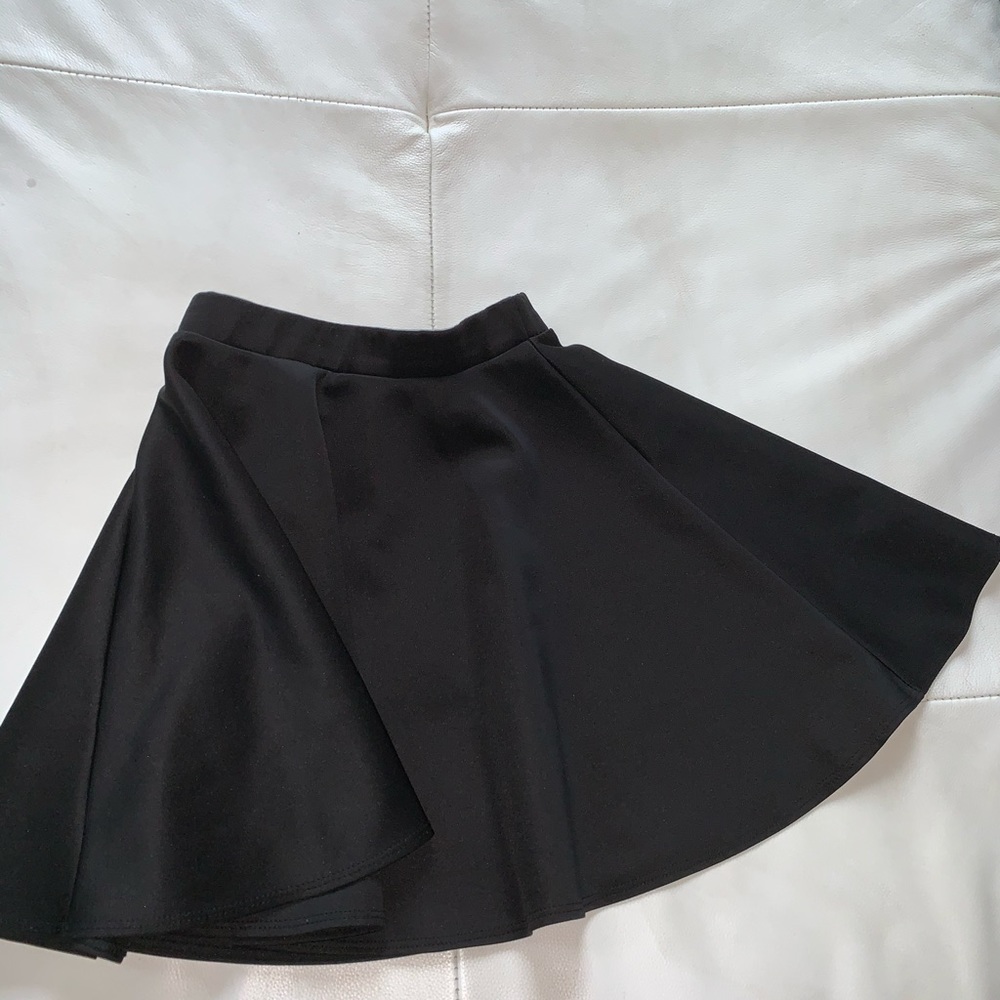 xs forever 21 black skater skirt